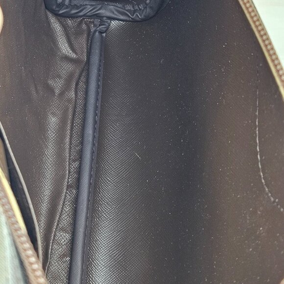 Burberrys Nova Check Brown Canvas & Leather Clutch Bag - Picture 16 of 16